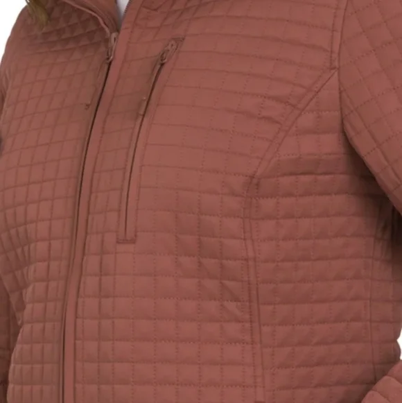 Lands' End Women's Quilted Puffer Jacket in Rust - Picture 3 of 8